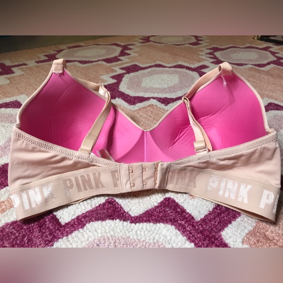 Victoria’s Secret Pink NWT Wear Everywhere Lightly Lined Nude Bra Size 36DD - Picture 6 of 9